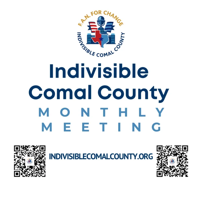Indivisible Comal County – Public Meeting